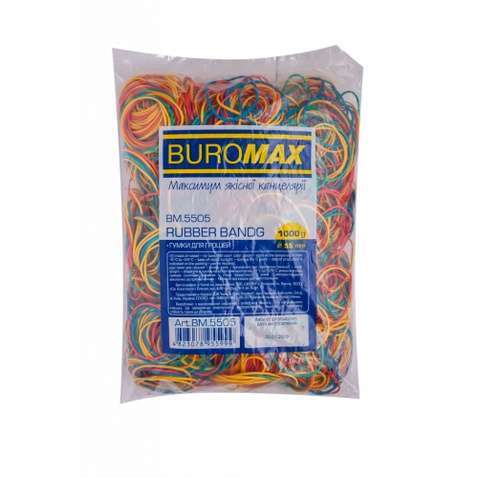 Резинки для грошей  Buromax JOBMAX Гумки для грошей, 1000 г (BM.5505)