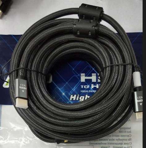 Кабель  Atcom (AT23730) Premium HDMI-HDMI ver 2.1, 4К, 20м, Black, пакет