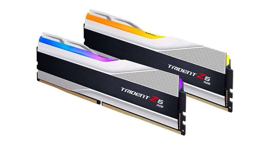 Оперативна пам'ять  DDR5 2x16GB/5600 G.Skill Trident Z5 RGB Silver (F5-5600J4040C16GX2-TZ5RS)