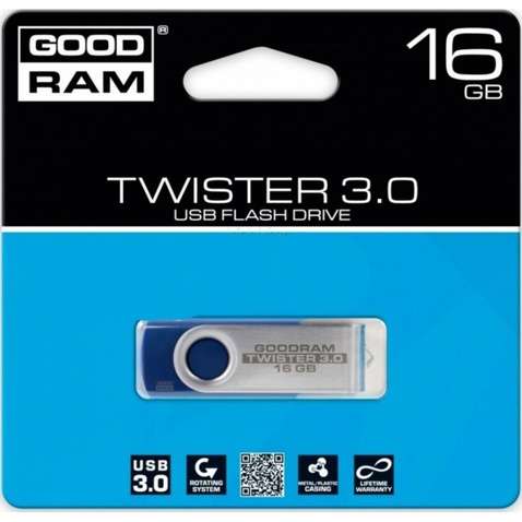 Флешка 16GB USB 2.0 Goodram UTS2 Twister (UTS2-0160B0R11) Blue