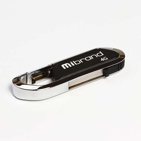 Флешка Mibrand 4GB Aligator Black USB 2.0 (MI2.0/AL4U7B)
