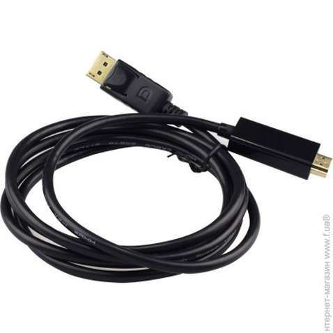 Кабель мультимедійний DisplayPort M - HDMI M 1.8м, OEM