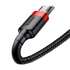 Кабель  Baseus Cafule Cable USB For Micro 2.4A 1m Red+Black CAMKLF-B91