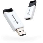 USB флеш накопичувач eXceleram 32GB H2 Series White/Black USB 2.0 (EXU2H2W32)