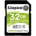 Карта пам'яті Kingston 32GB SDXC class 10 UHS-I U3 Canvas Select Plus (SDS2/32GB)