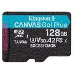 Карта пам'яті Kingston 128GB microSD class 10 UHS-I U3 A2 Canvas Go Plus (SDCG3/128GBSP)