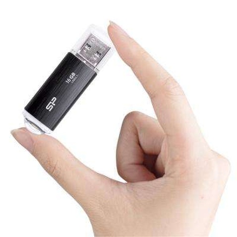 USB флеш накопичувач Silicon Power 16GB Blaze B02 Black USB 3.0 (SP016GBUF3B02V1K)