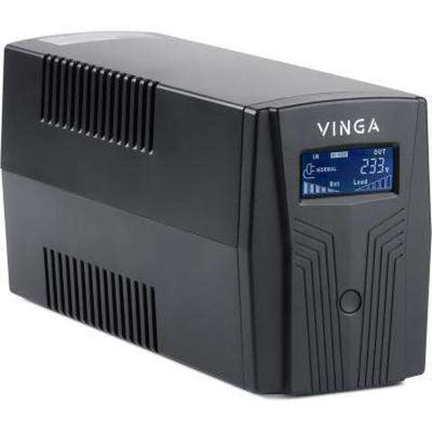 Пристрій безперебійного живлення Vinga LCD 1200VA plastic case with USB (VPC-1200PU)