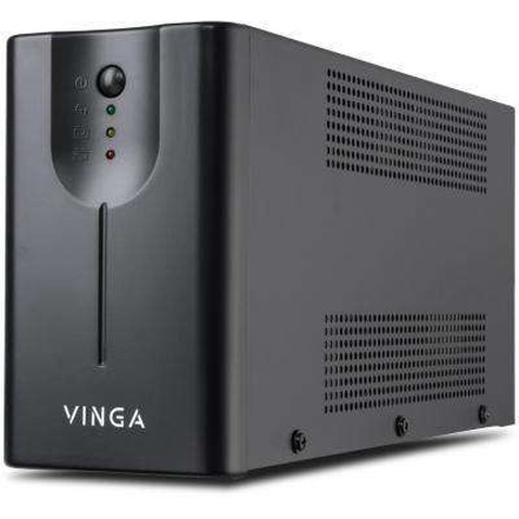 Пристрій безперебійного живлення Vinga LED 600VA metal case with USB (VPE-600MU)