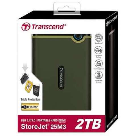 Зовнішній жорсткий диск 2.5" 2TB Transcend (TS2TSJ25M3G)