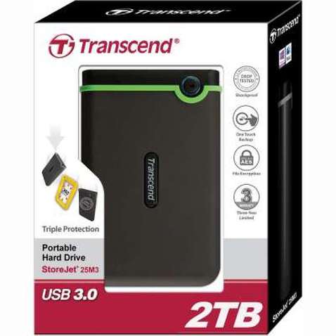Зовнішній жорсткий диск 2.5" 2TB Transcend (TS2TSJ25M3S)