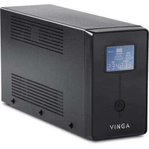 Пристрій безперебійного живлення Vinga LCD 1200VA metal case with USB (VPC-1200MU)