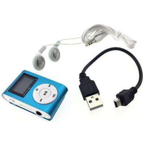 MP3 плеєр Toto With display&Earphone Mp3 Blue (TPS-02-Blue)