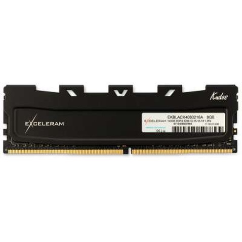Модуль пам'яті для комп'ютера DDR4 8GB 3200 MHz Kudos Black eXceleram (EKBLACK4083216A)