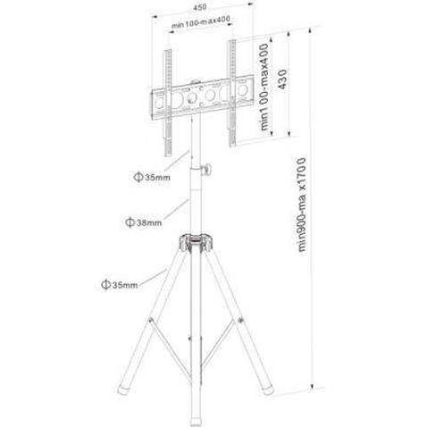 Стійка презентаційна Charmount CT-FTVS-T3