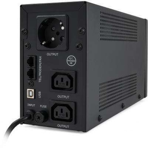 Пристрій безперебійного живлення Vinga LED 650VA metal case with USB (VPE-650PRMU)