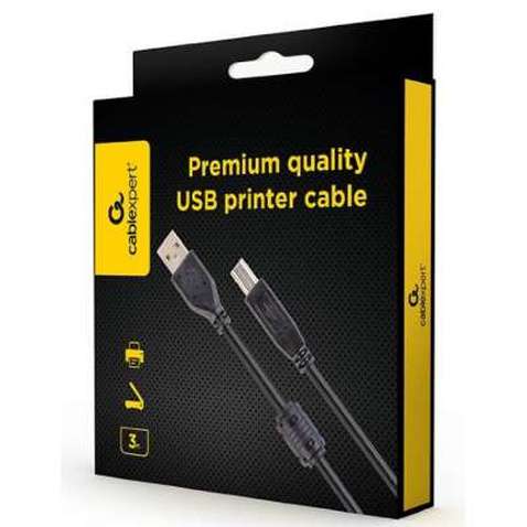 Кабель для принтера USB 2.0 AM/BM 3.0m ferrite Cablexpert (CCFB-USB2-AMBM-3M)