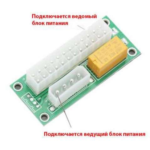 Адаптер ATX 24 Pin to Molex 4 Pin Dynamode (ADD2PSU)