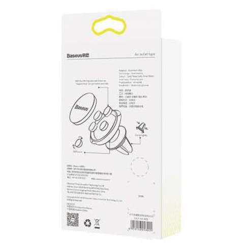 Універсальний автотримач Baseus Small ears series Magnetic suction bracket (Air outlet type) (SUER-A01)