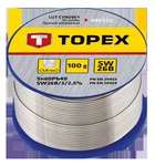 Припiй TOPEX олов'яний 60%Sn, проволока 1.0 мм,100 г 44E522