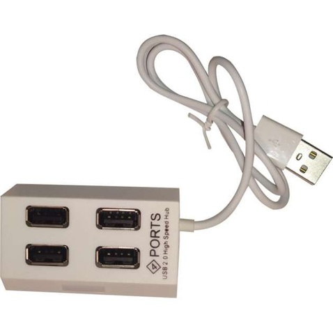 Концентратор USB TD4004 White USB2.0, 4 порти