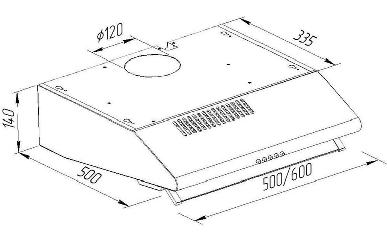 Витяжка PYRAMIDA MH 60 WH