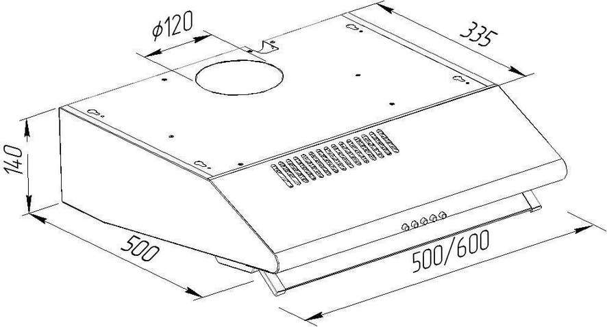 Витяжка PYRAMIDA MH 50 WH