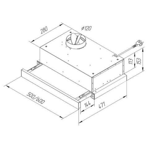Витяжка PYRAMIDA TL 50 SLIM IV