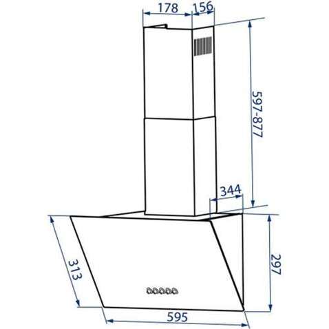 Витяжка MINOLA HDN 6242 WH 700 LED