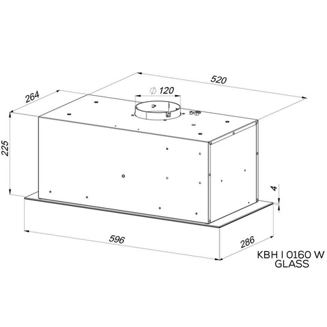 Кухонна витяжка Kernau KBH I 0160 W GLASS