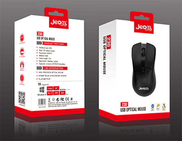 Мишка  JEDEL 230-USB BLACK