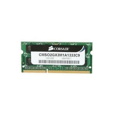 Модуль пам'яті для ноутбука SoDIMM DDR3 2GB 1333 MHz Corsair (CMSO2GX3M1A1333C9)