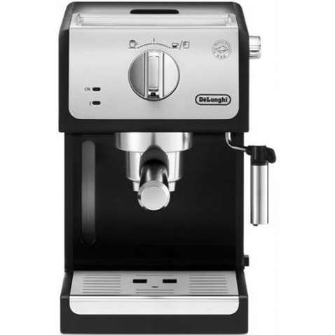 Ріжкова кавоварка еспрессо DeLonghi ECP 33.21 BK Silver