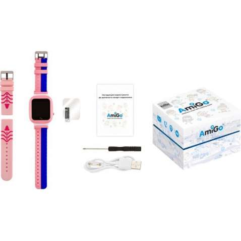 Смарт-годинник Amigo GO004 Splashproof Camera+LED Pink