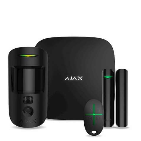 Комплект охоронної сигналізації Ajax StarterKit Cam Plus /чорна (StarterKit Cam Plus /black)