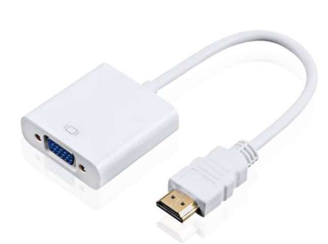 Адаптер HDMI to VGA F(Monitor) для подкл. PS3/PS4, аудио и кабель USB в компл. White
