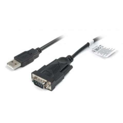 Перехідник Cablexpert USB to COM (UAS-DB9M-02) кабель 1.5м Black