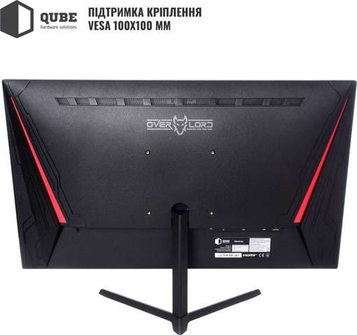 Монітор QUBE 23.8" Overlord G24F144Plus Black