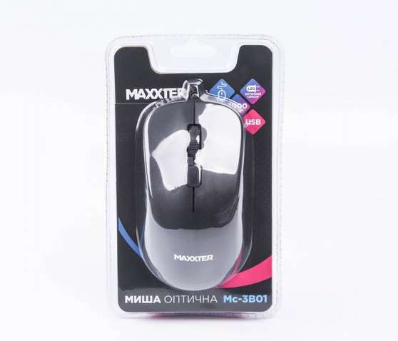 Миша  Maxxtro MC-3B01 Black USB