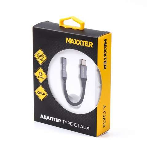 Перехідник  Type-C to 3.5 mm Maxxter