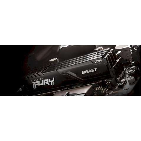 Оперативна пам'ять Kingston DRAM 32GB 3200MHz DDR4 CL16 DIMM (Kit of 2) 1Gx8 FURY Beast Black