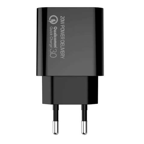 ЗАРЯДНИЙ ПРИСТРІЙ ColorWay Power Delivery Port USB Type-C 20W V2 Black (CW-CHS026PD-BK)