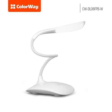 Лампа настільна LED ColorWay CW-DL06FPB-W White