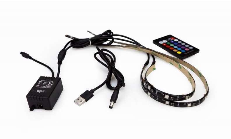 Світлодіодна стрічка GEMBIRD LED-2SU-RGB50-01 RGB 2x50см