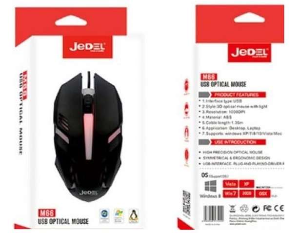 Мишка JEDEL M66-USB BLACK