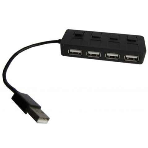 USB концентратор (Hub) Lapara (LA-SLED4) Black 4 порта USB 2.0