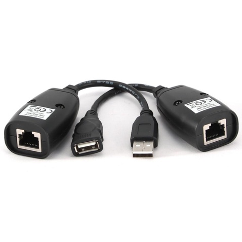 Подовжувач Cablexpert до 30м USB2.0 RJ45