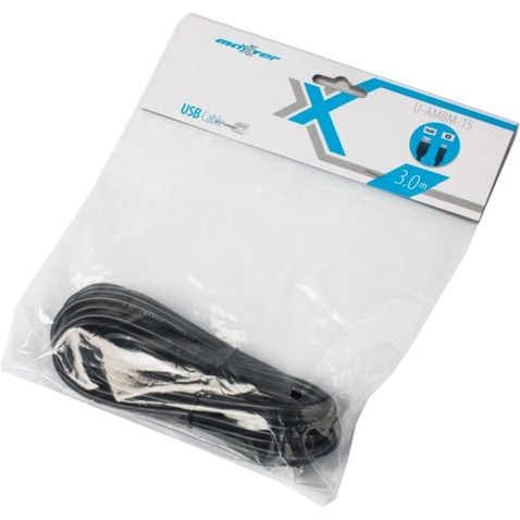 Кабель USB Maxxter (U-AMBM-10) USB2.0 AM/BM 3.0m