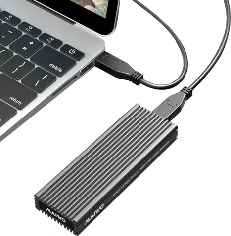 Зовнішня кишеня Maiwo для жорстких дисків M.2 SSD NVMe/SATA combo через USB3.1 GEN2 Type-C