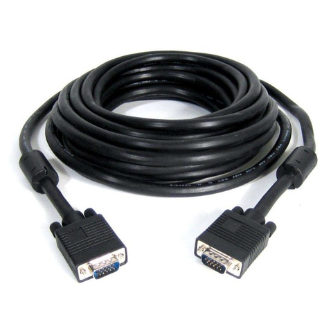 Кабель VGA Cablexpert 20м VGA (CC-PPVGA-20M-B) HD15M/HD15M с 2-мя ферритами